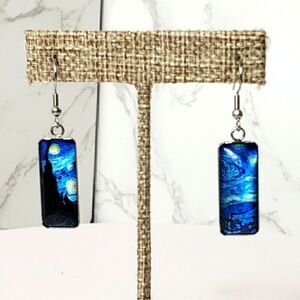 VAN GOGH Starry Night French Hook Earrings